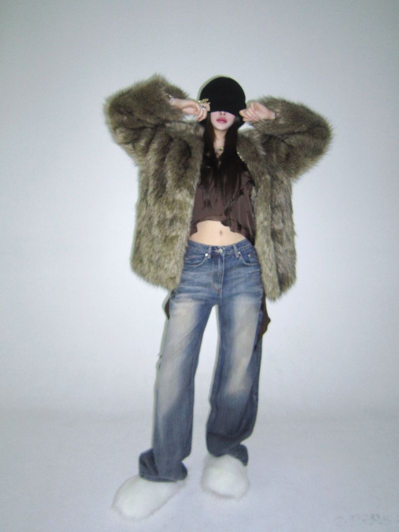 High neck fur-JK