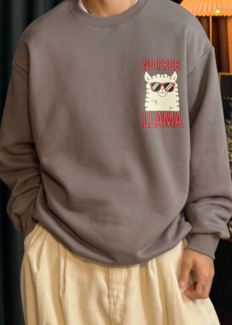 Couple Lama Character Sweatshirt 3COLOR