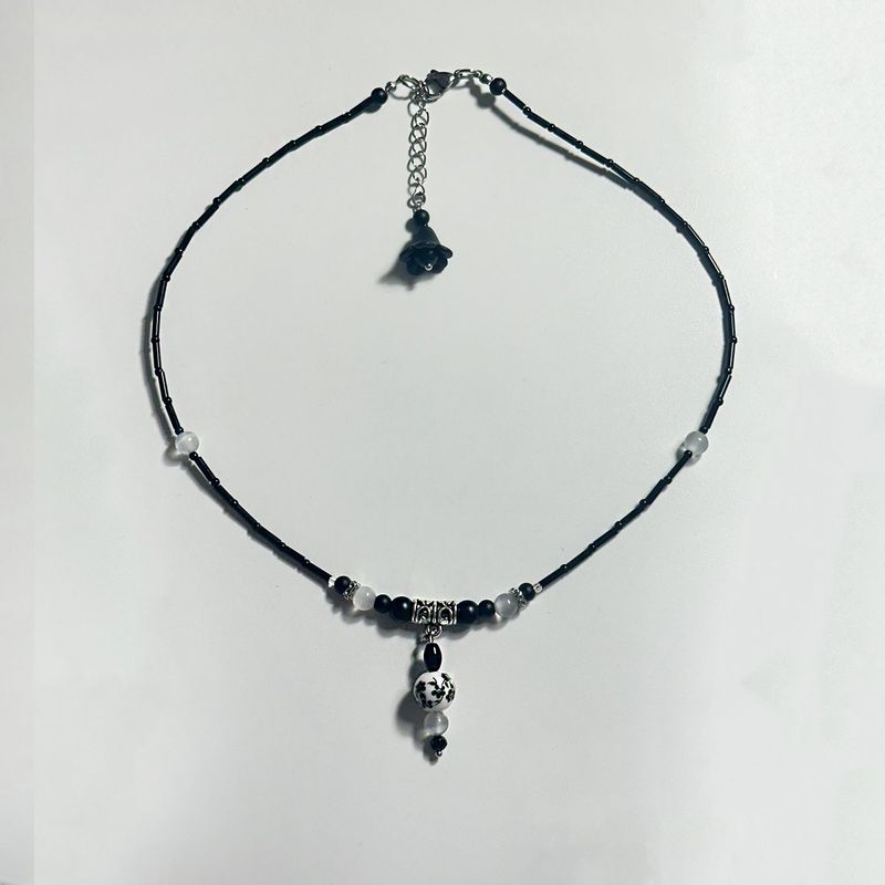 白雲 Cats Eye Gemstone Beads Necklace