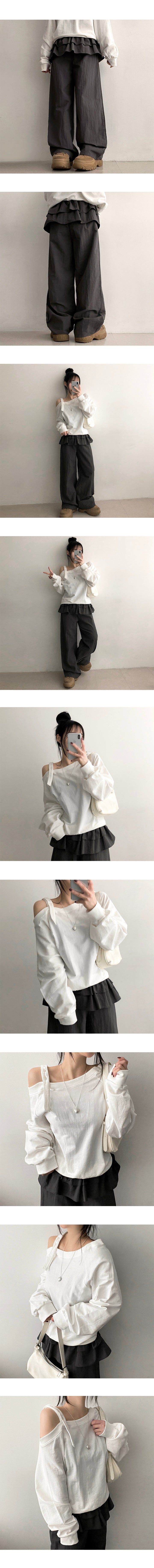 Nied Layered cancan skirt pants