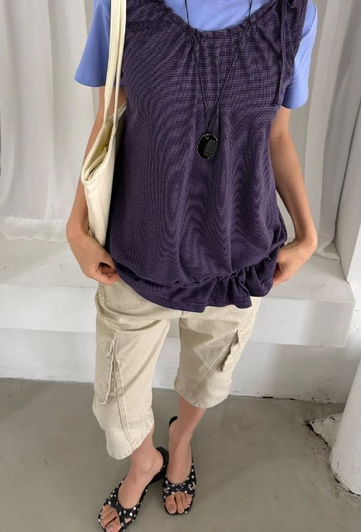 VINTAGE CARGO CAPRI PANTS