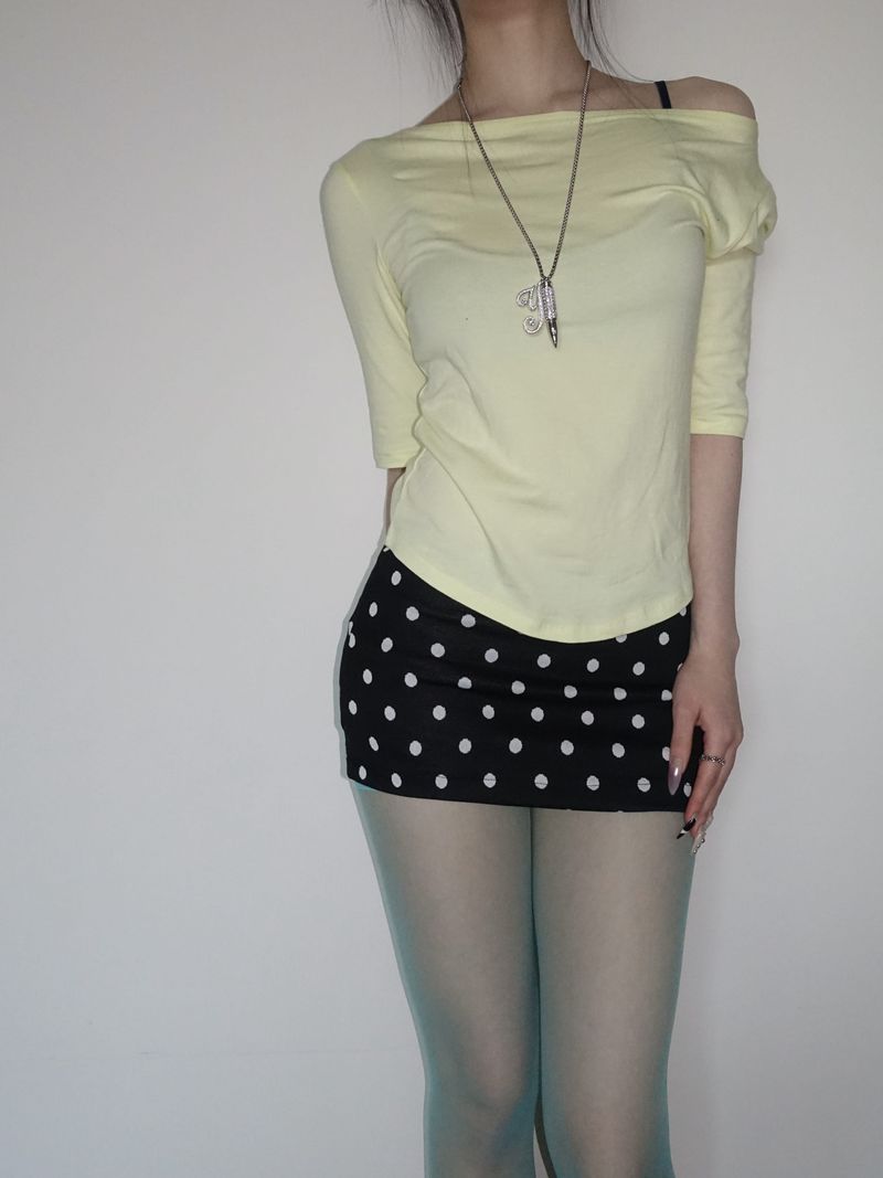 Tiny Dot Micro Skirt