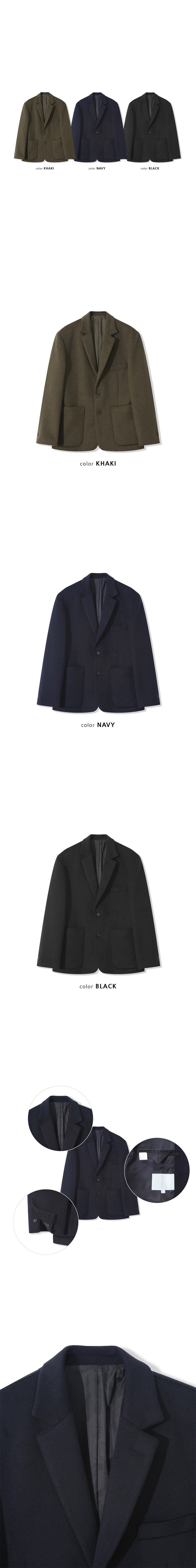 [Wool 80] Wool overfit blazer(3color)