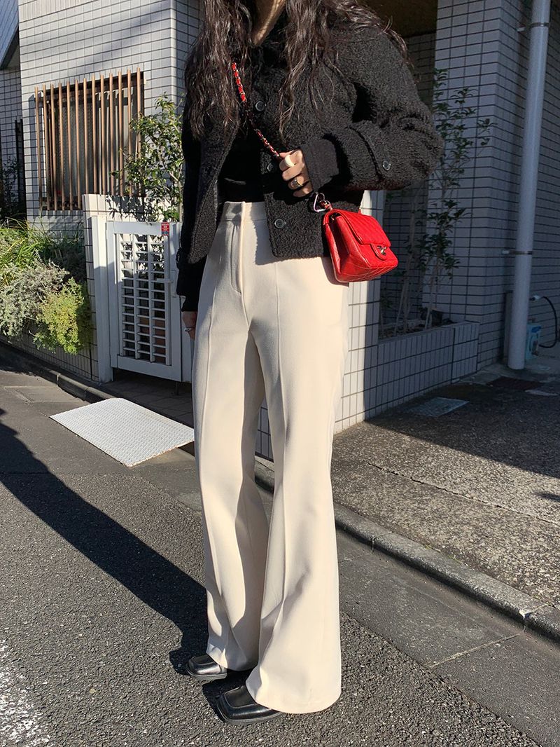 [MADE] [Wool Napping] Winter Warm Long Bootcut Slacks