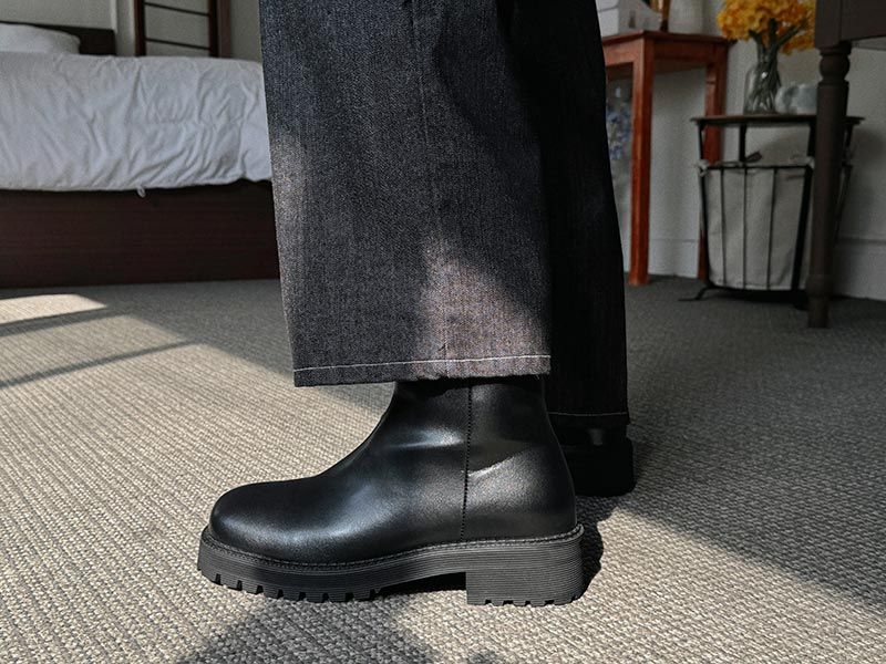 ASCLO Square Toe Ankle Boots