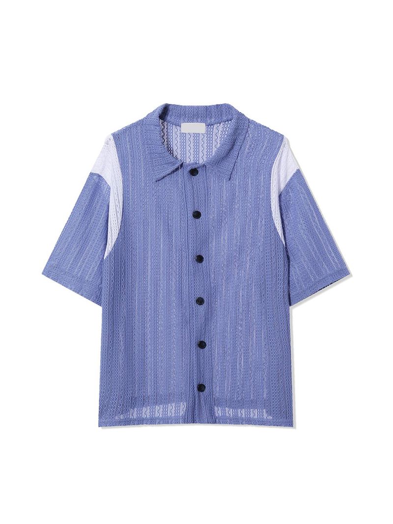 ASCLO Varsity Lace Short Sleeve Cardigan (3color)