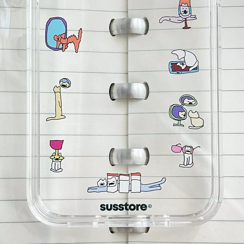 Color Deformed Cats phone case