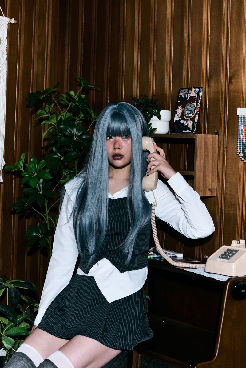 Slim Fit Stripe Bustier Two Piece Set
