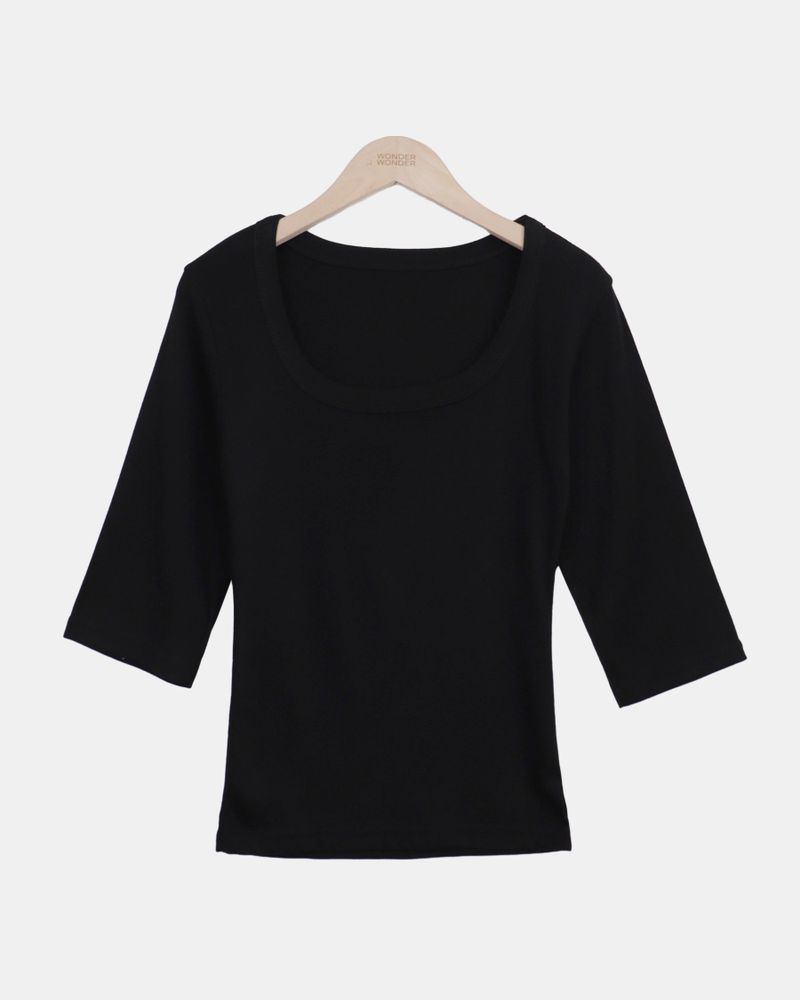 Luhel Round-Neck 7-Sleeve T-Shirt