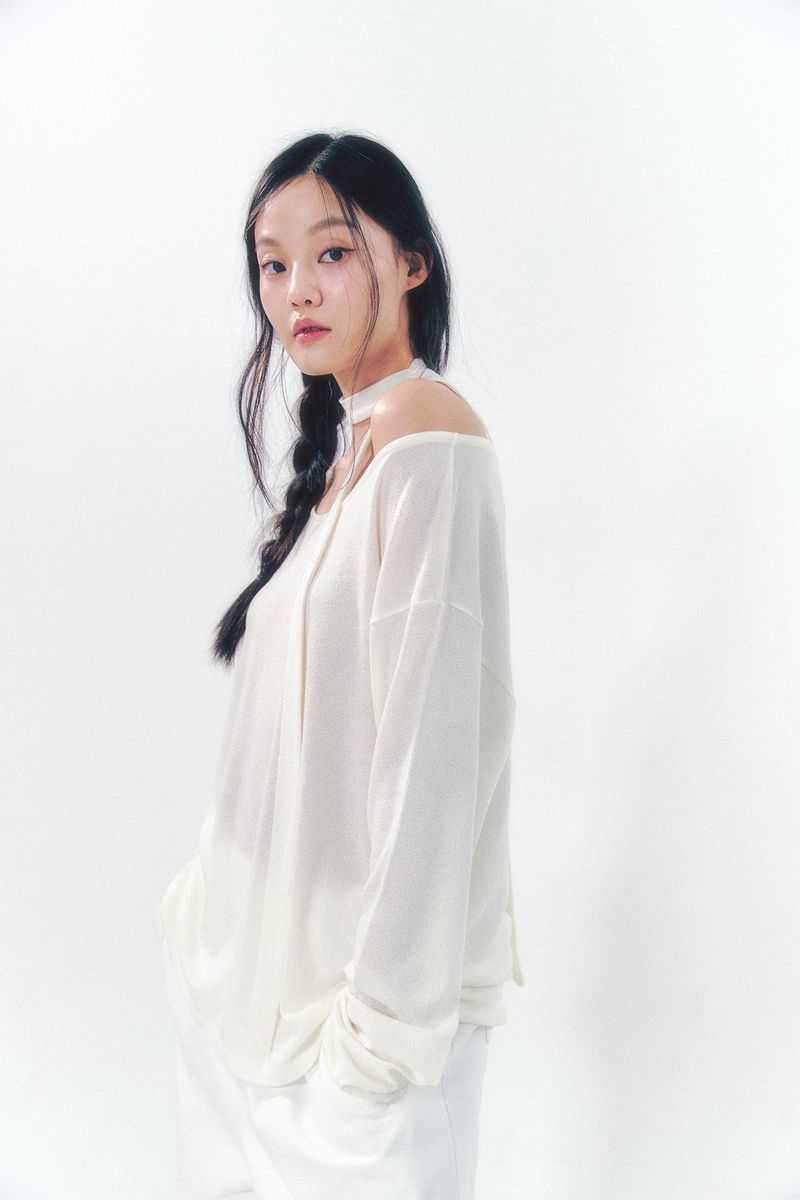 Knit Tie Long Sleeve Set Ivory