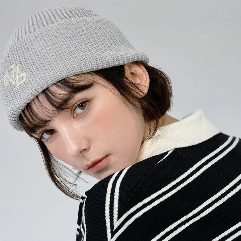 Leaf VZ Logo Washed Beanie / Gray