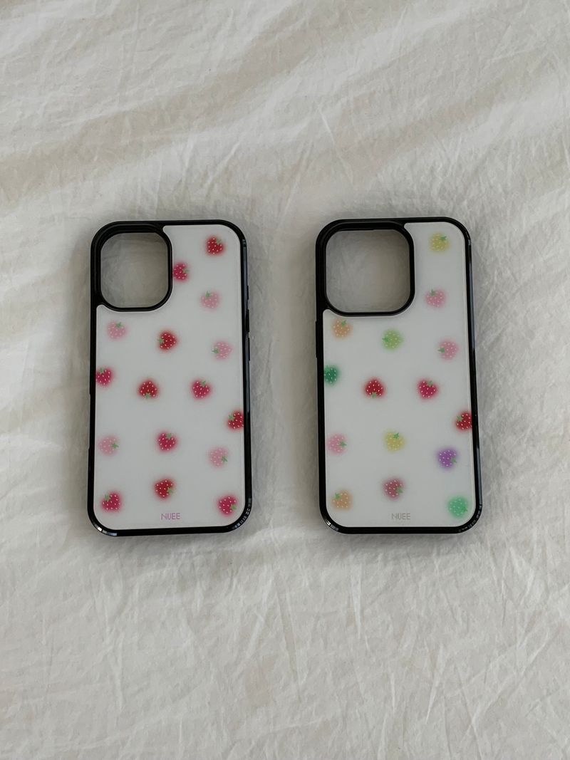 loveberry glass bumper case (pink)