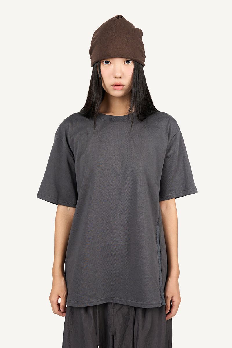 Raucohouse(ラウコハウス)の「Side color matching T-shirt(Tops)」