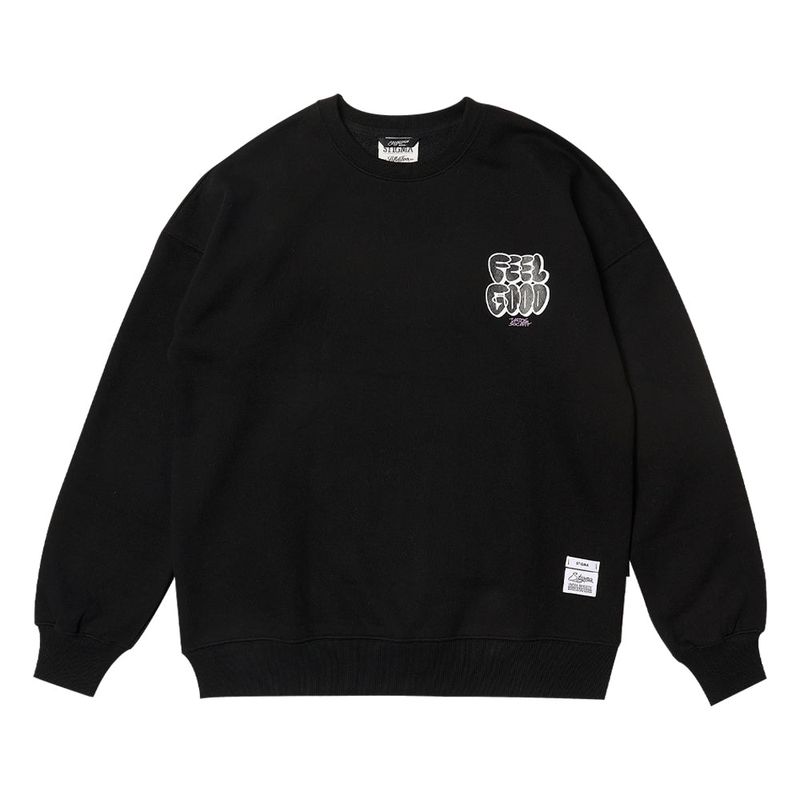 DOGGY OVERSIZED CREWNECK BLACK / IVORY