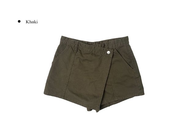Bona Cotton Wrap Skirt Short Pants