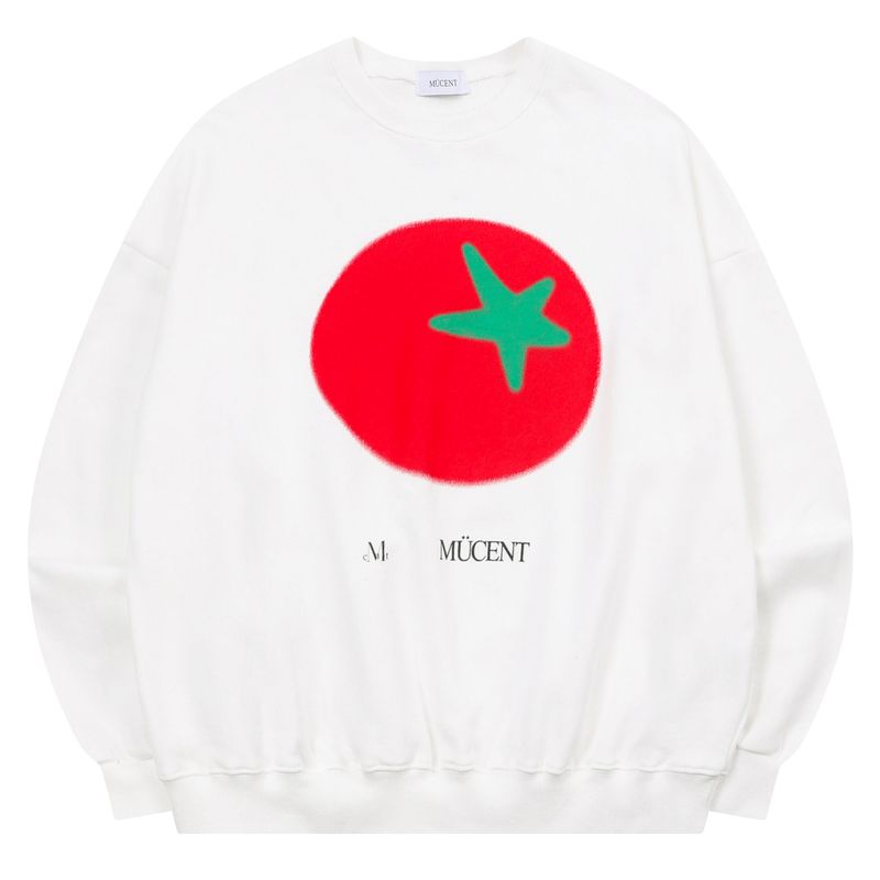 MUCENT（ムセント）の「トマトプリンティングシグニチャーMTMユニセックス (3Color)（トップス）」
