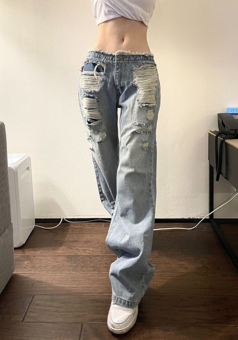 Seow（ソウ）の「1289. Blue shark denim low wide pt（Pants）」
