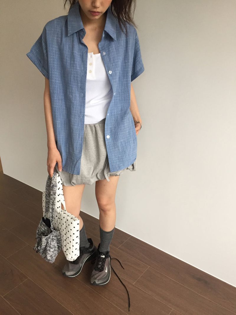 Coco shirring pumpkin skirt  (2color)