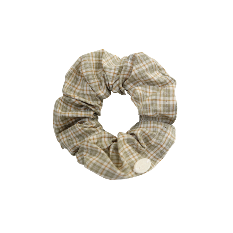 [3EA 1SET] COZY CHECK SCRUNCHIE