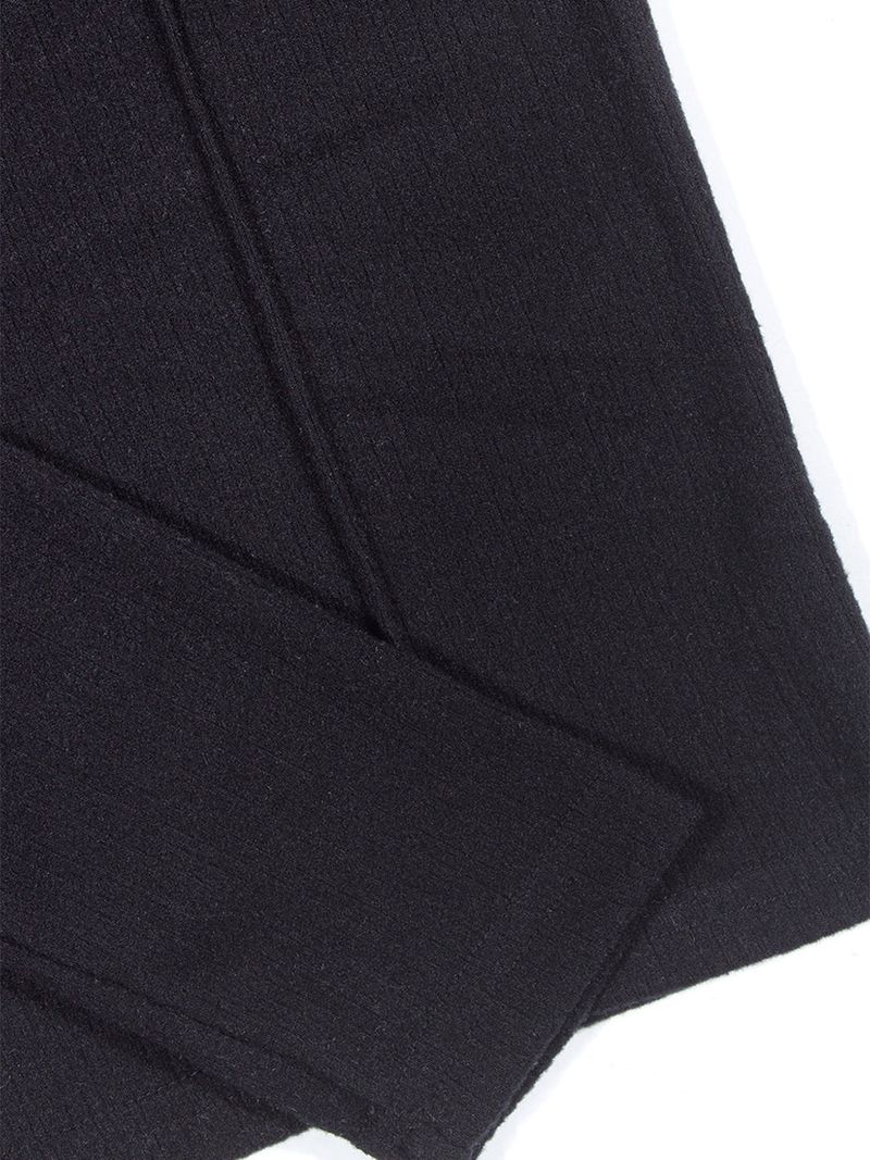 WARM CROP HOODIE_Black