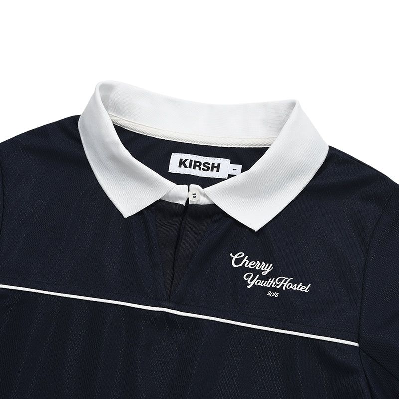 DIVIDE PIQUE T-SHIRT [NAVY]