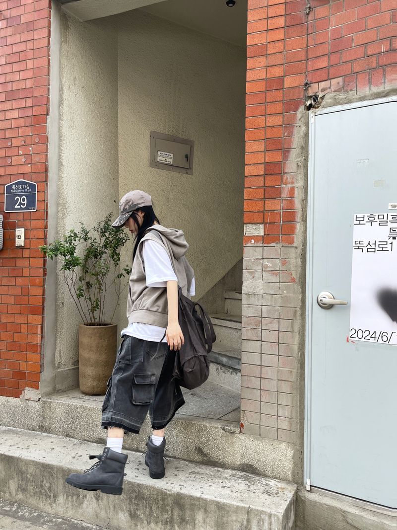 Origin Vintage Cargo Denim Bermuda Pants