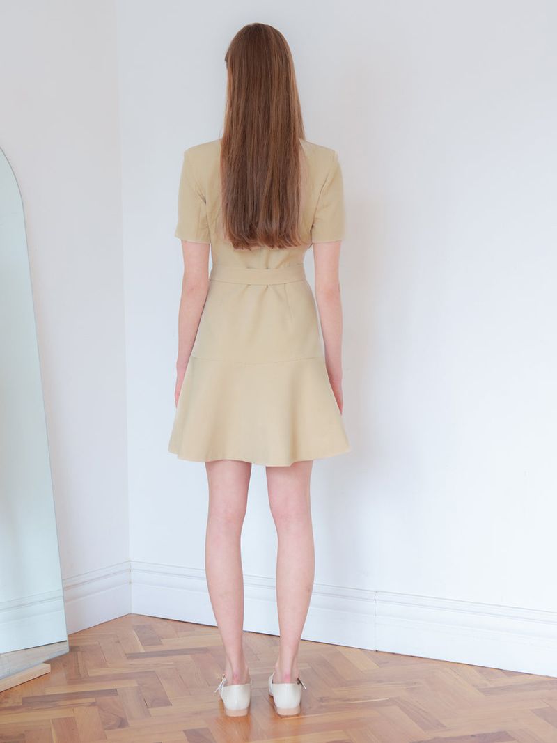 TAILORED FLARE ONEPIECE_YELLOW