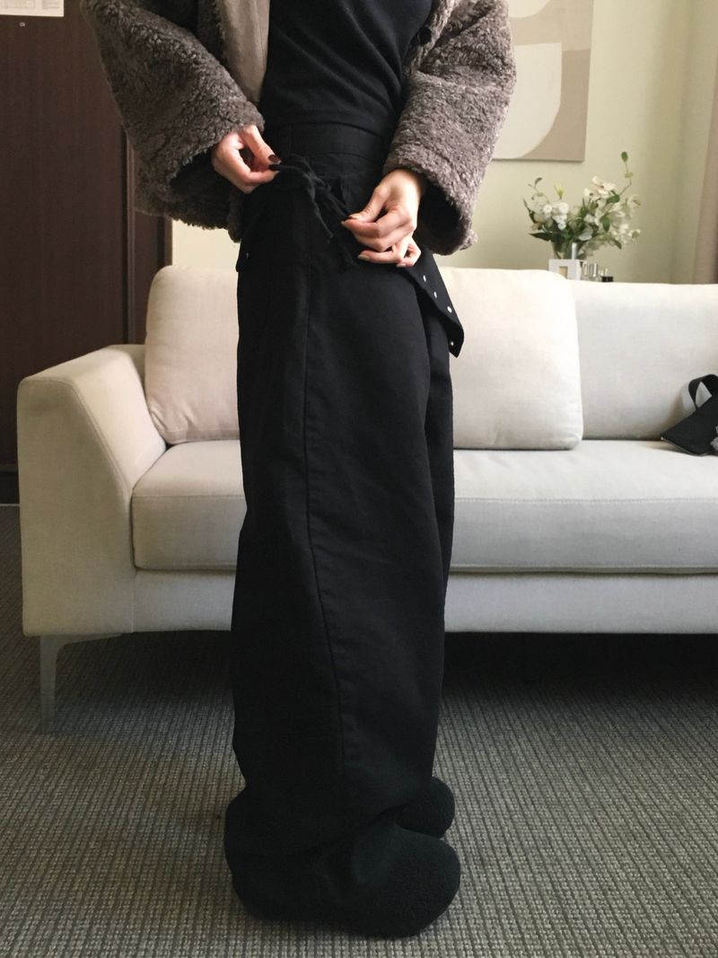 Eyelet Steel Lap Scarf Pants (3c)