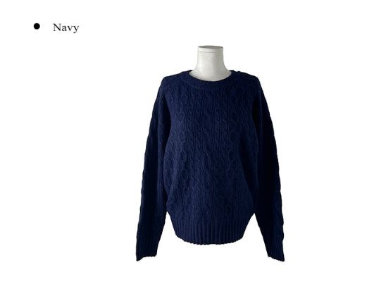 Withy Cable Loose Fit Long Sleeve Knit