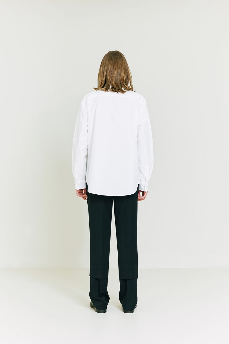 Front Layering Shirt white