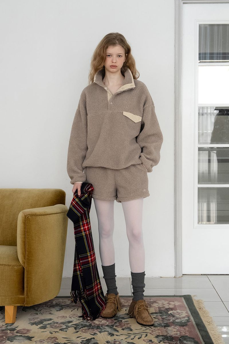 WITHOUTSUMMER（ウィズアウトサマー）の「Teddy fleece shorts_mocha（Pants）」