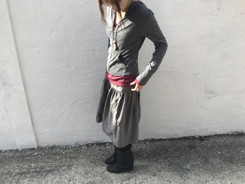 nabi button skirt