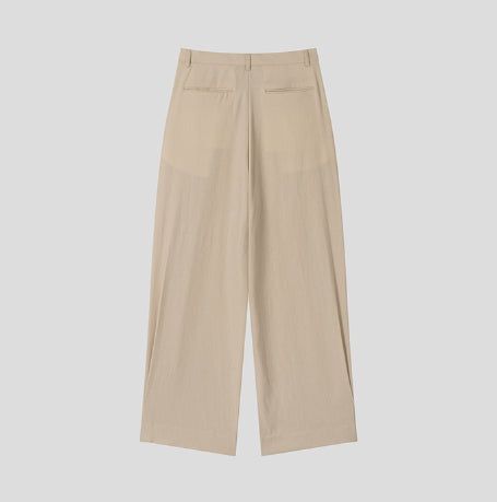 Royden Drape Two-Tuck Wide Slacks