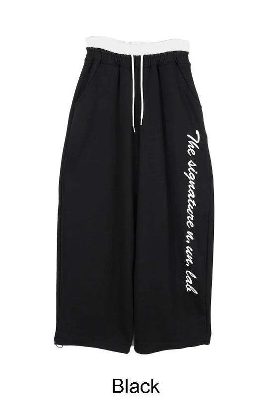 Muel Layered Embroidered Training Pants