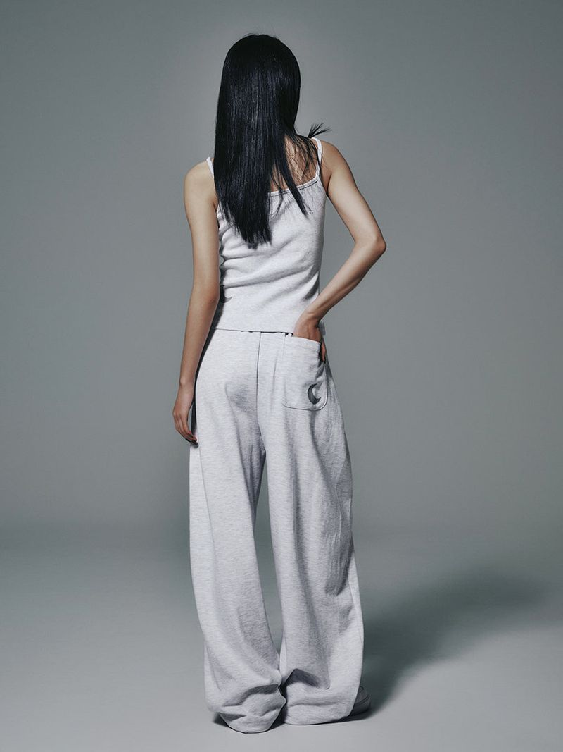 MOON SLEEVELESS HEATHER GREY