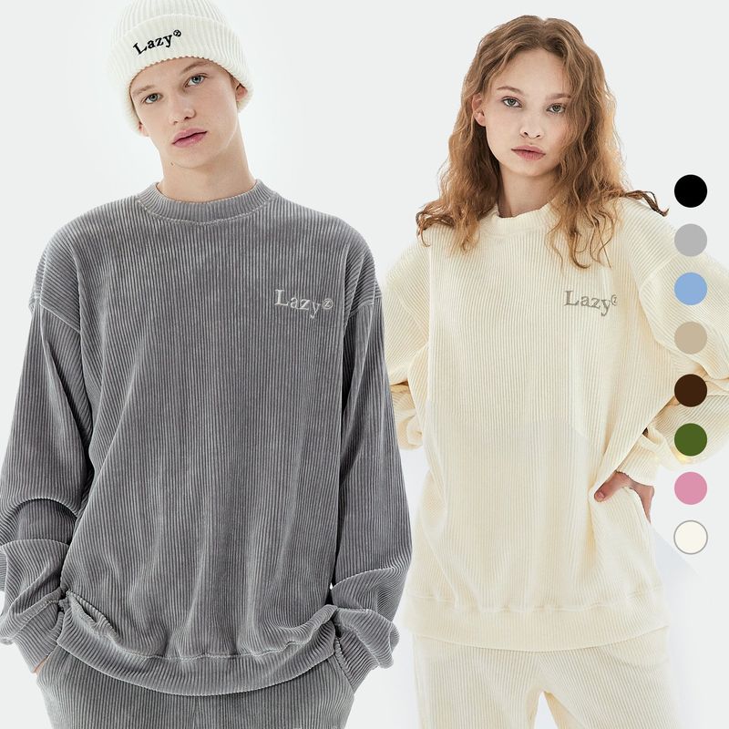 LAZYZ(レイジジ)の「コーデュロイスウェットシャツ(トップス)」