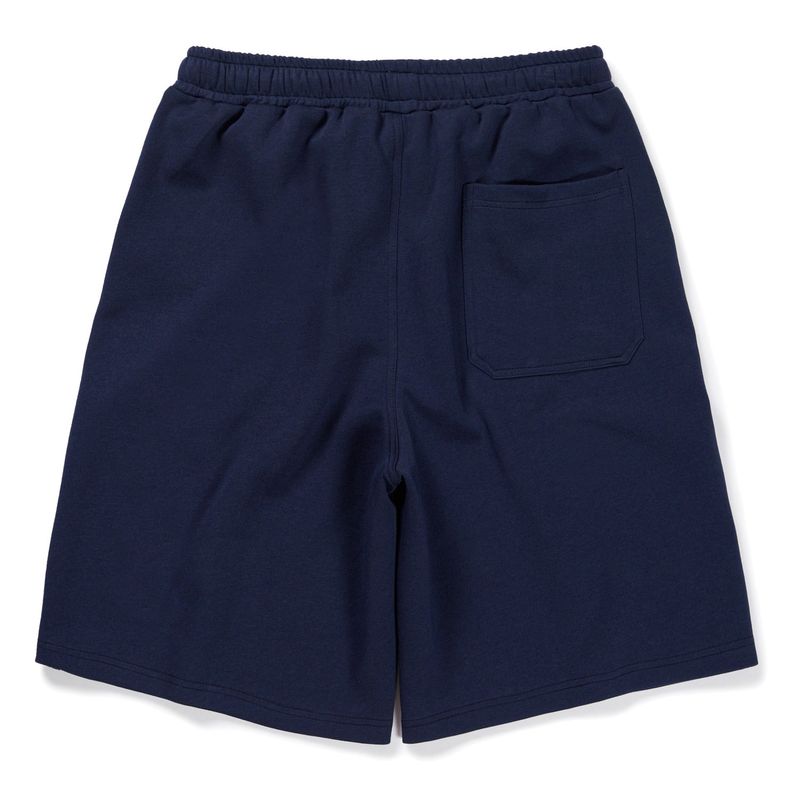 front seam fatigue short pants navy