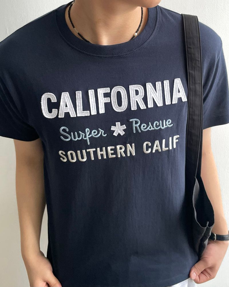 Cali Embroidery Short Sleeve Tee