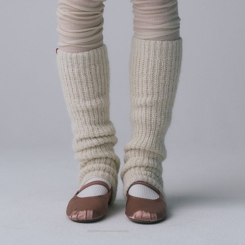 ALPACA LEG WARMERS, IVORY