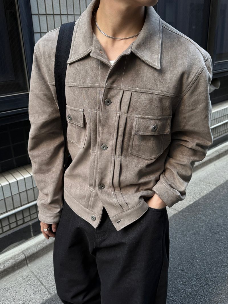 Add suede tracker jacket