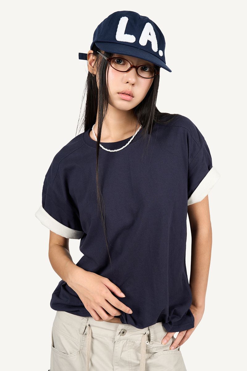 LA Boucle Lettering Flat Ball Cap