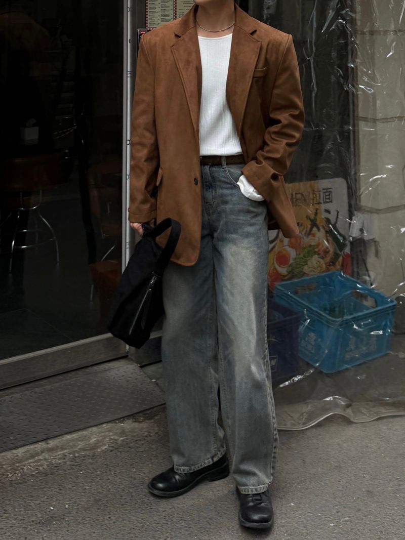 Brunch suede blazer jacket