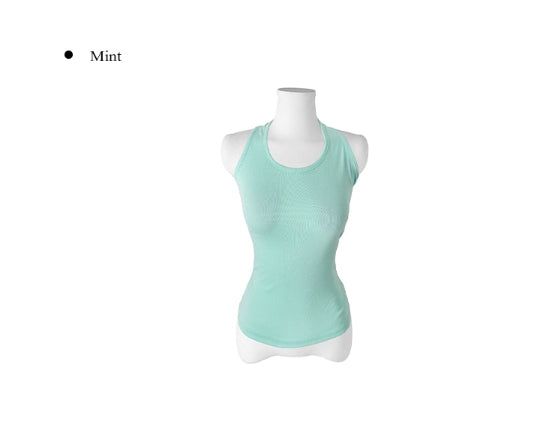 Kure Plain Halter Long Sleeveless