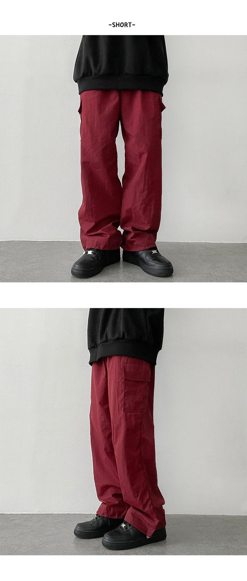 Watch Hem String Cargo Banded Waist Pants