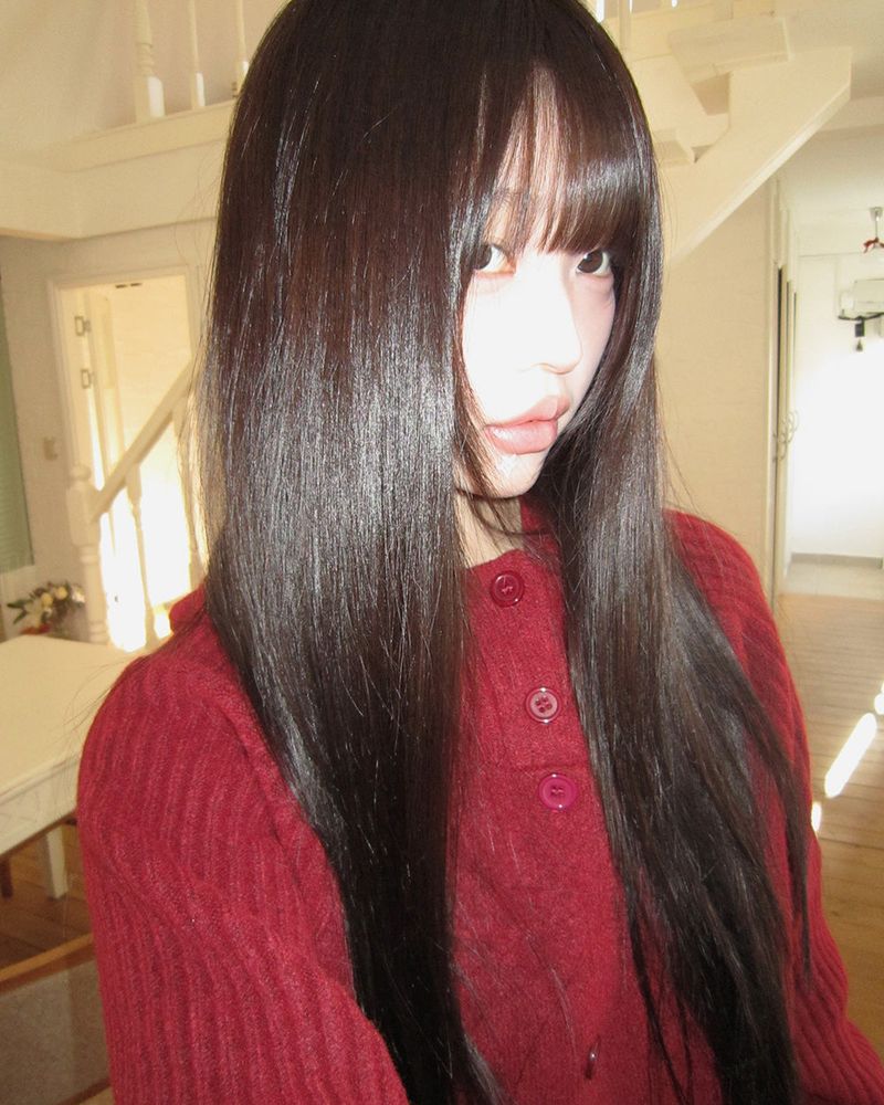 Sihan High-neck Angora hooded knit cardigan