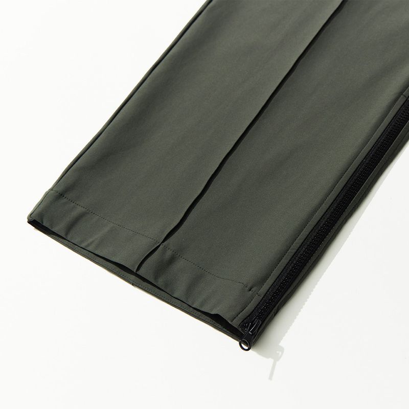 Nylon Span 4 Way Zip Pants - KHAKI
