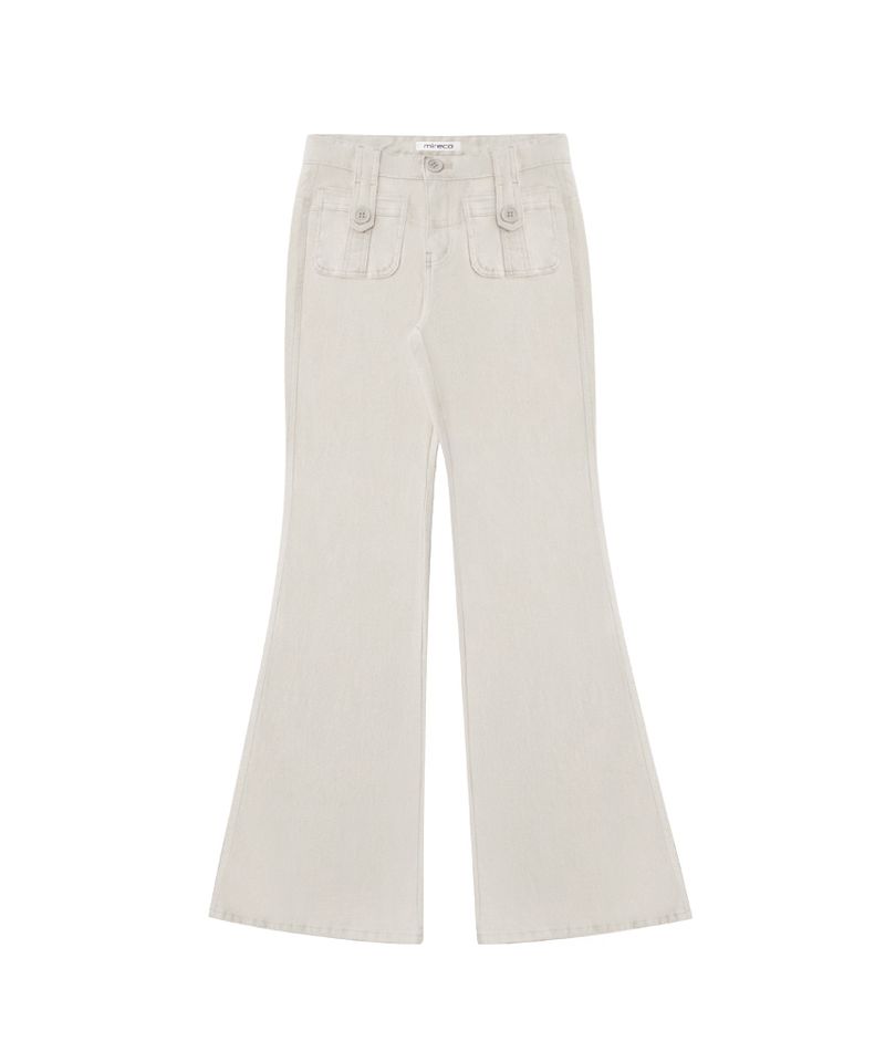 BUTTON POCKET BOOTCUT PT SAND RAW