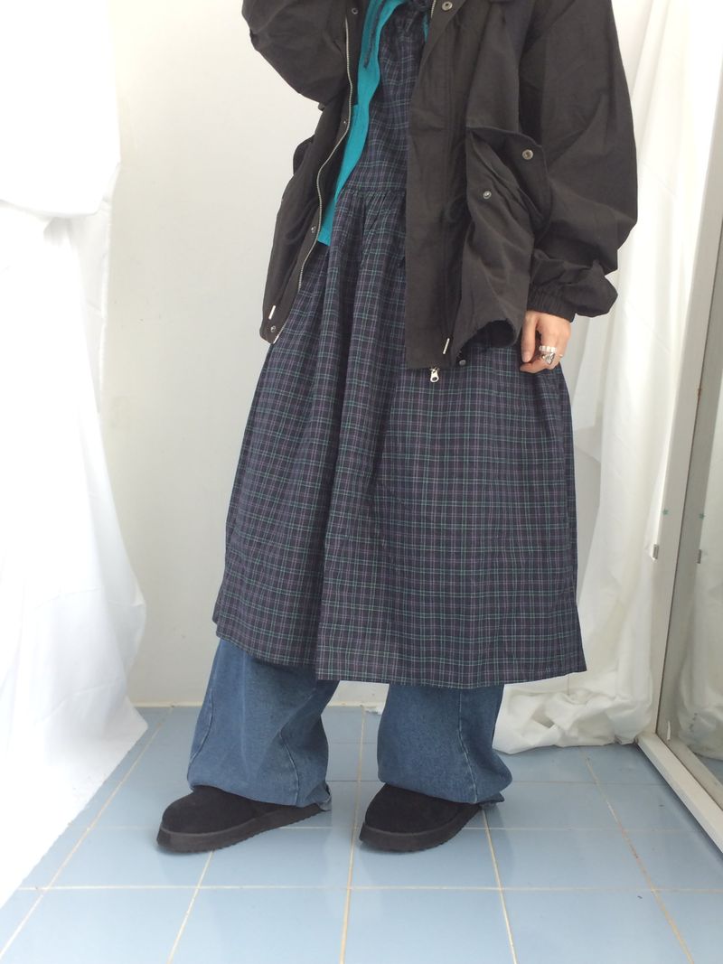 Vintage Mori Checkered Dress