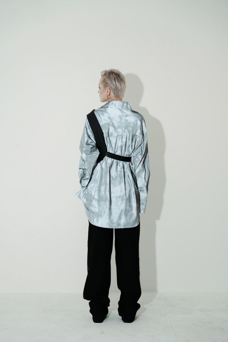 Oversize Reflective Shirt with strap