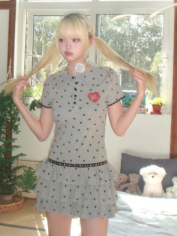 [Hashtag DDD] puffy star cake dress